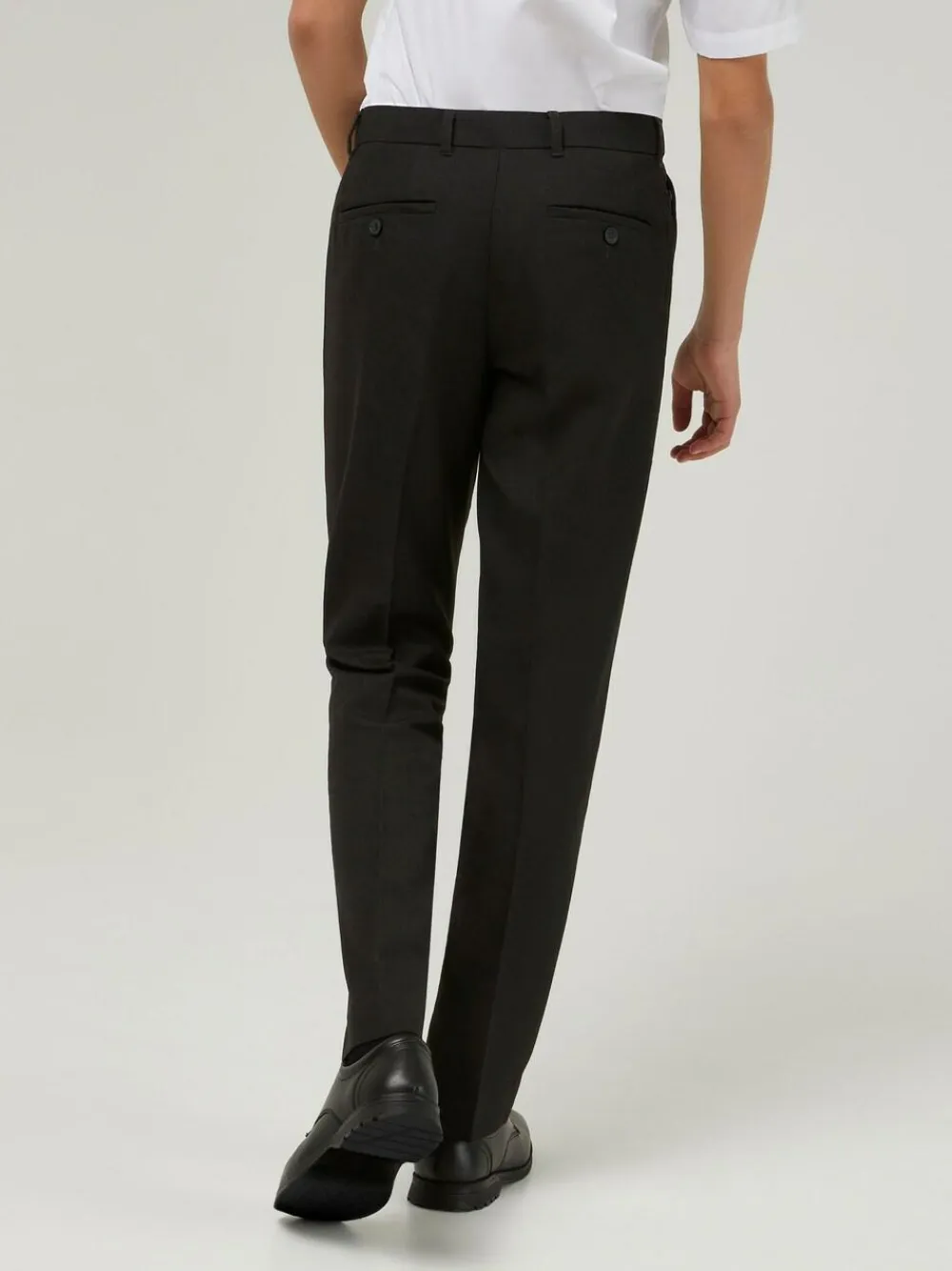 Trutex Senior Boys Slim Leg Charcoal School Trousers^BOY Tznius Pants