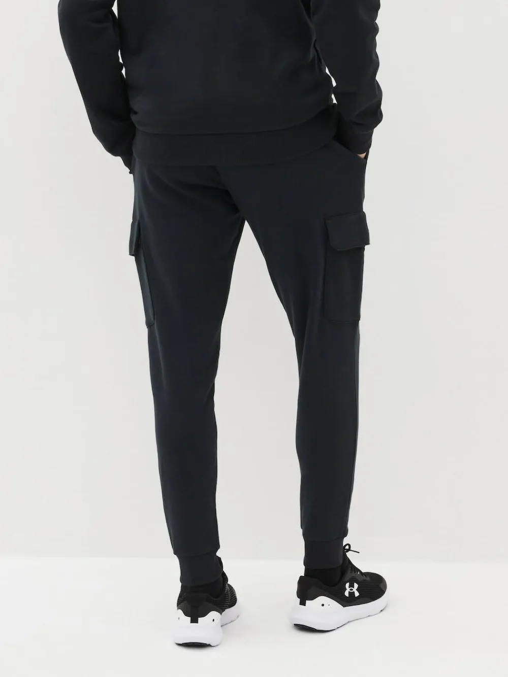 Discount Under Armour Rival Fleece Cargo Jogger Black