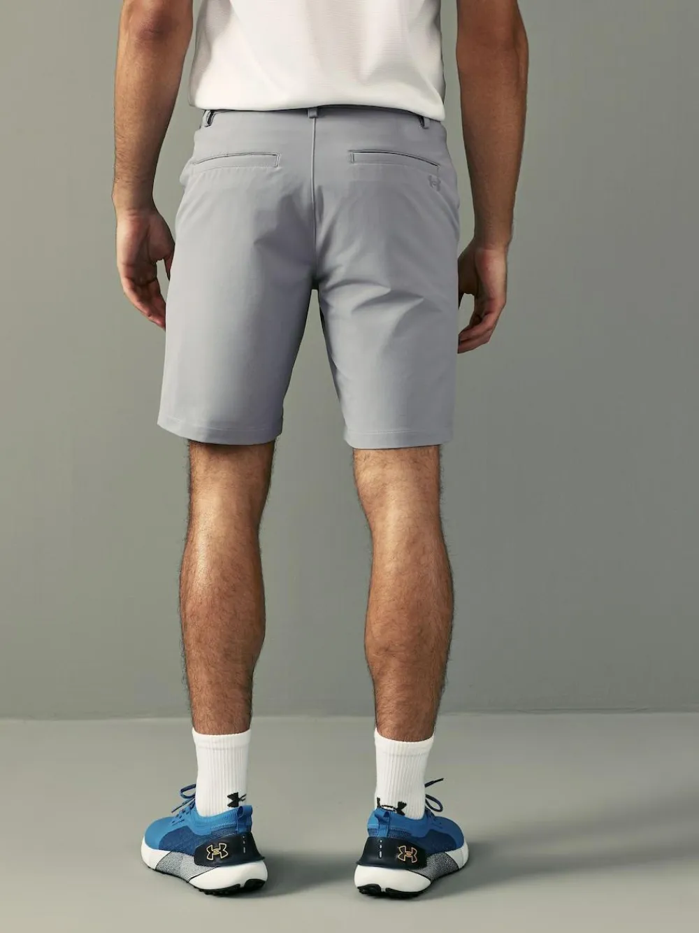 New Under Armour Golf Tech Taper Shorts Grey