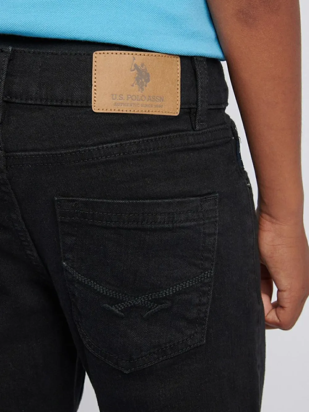 New U.S. Polo Assn . Classic Fit Jeans Black