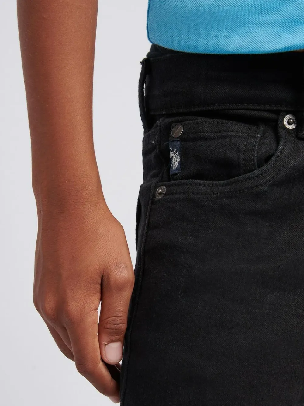 New U.S. Polo Assn . Classic Fit Jeans Black
