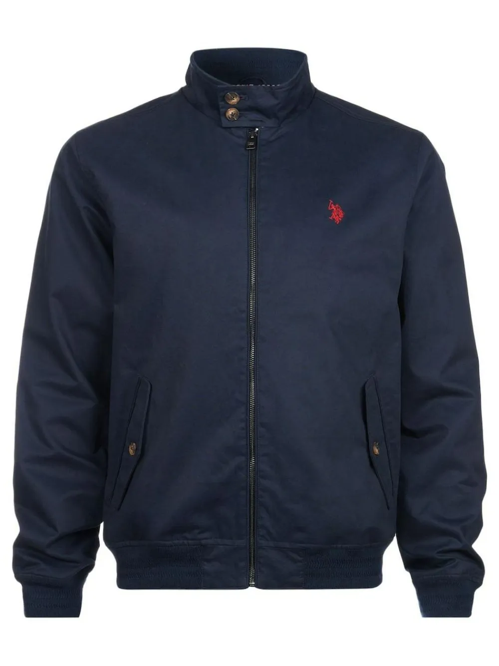 Hot U.S. Polo Assn . Mens 100% Cotton Twill Harrington Jacket Blue