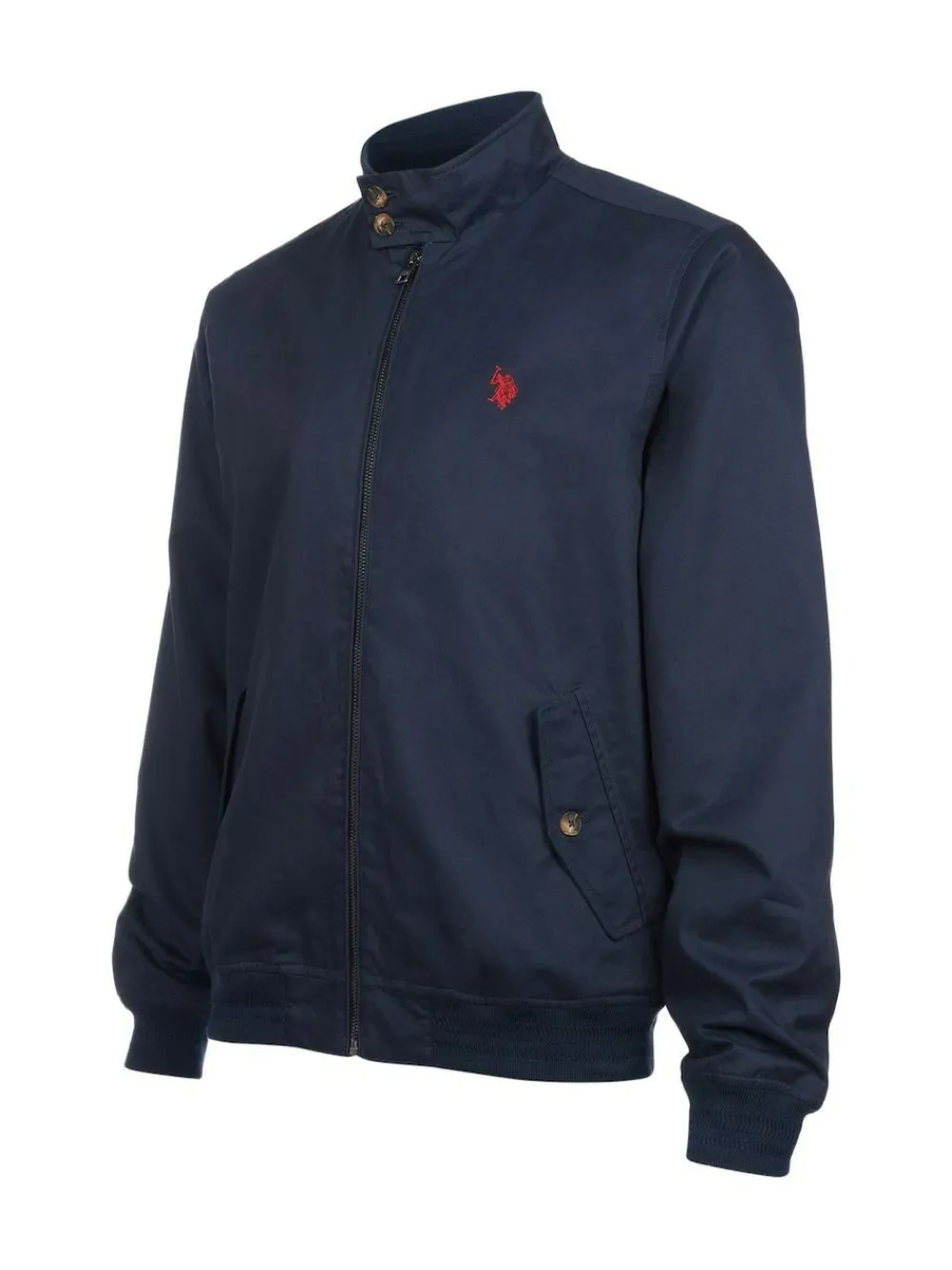 Hot U.S. Polo Assn . Mens 100% Cotton Twill Harrington Jacket Blue