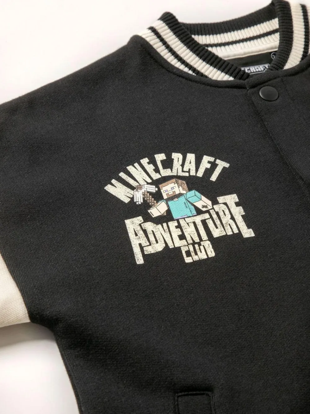 Vanilla Underground Black Minecraft Bomber Jacket^BOY Coats & Jackets|Snowsuits & Coats
