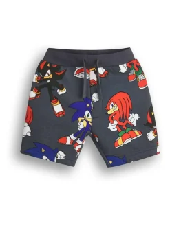 Vanilla Underground Grey Boys Sonic Sweatshirt and Shorts Set^BOY Shorts