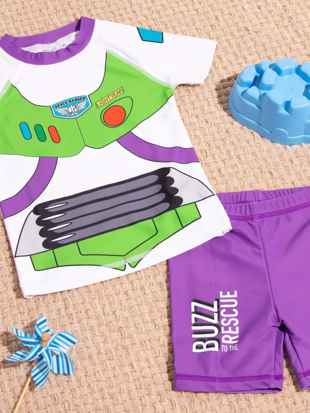 Sale Vanilla Underground Multicoloured Disney Buzz Lightyear Novelty Dress-Up Style 2 Piece Swim Suit