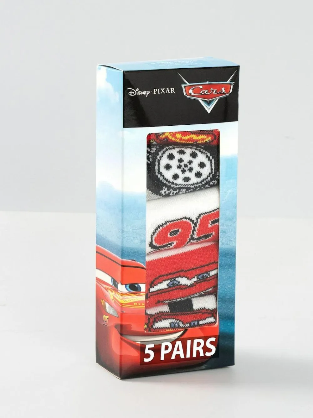 Best Vanilla Underground White Ligthning McQueen Calf Socks Set of 5