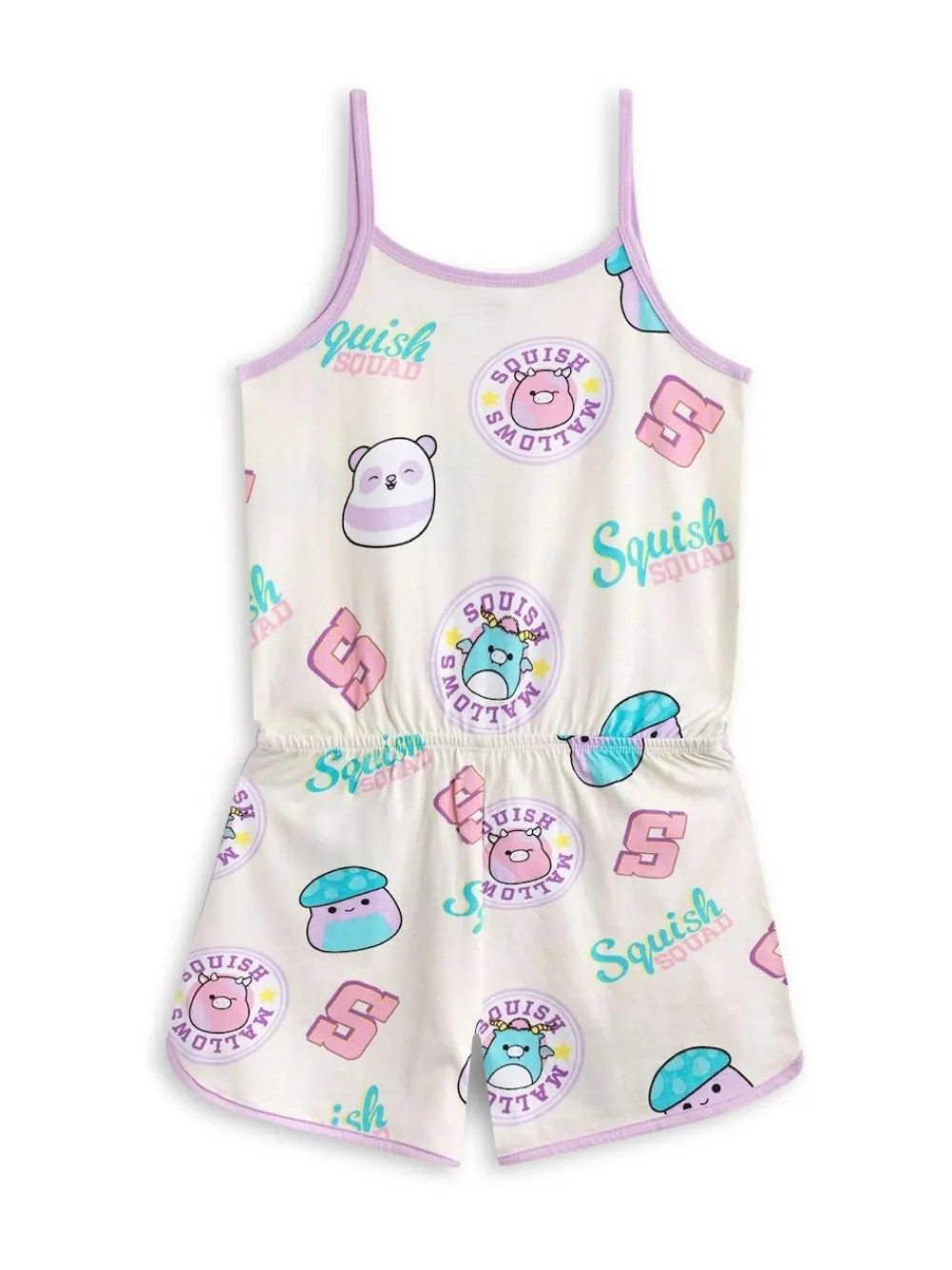 Online Vanilla Underground White Squishmallows Multicoloured Sleeveless Playsuit