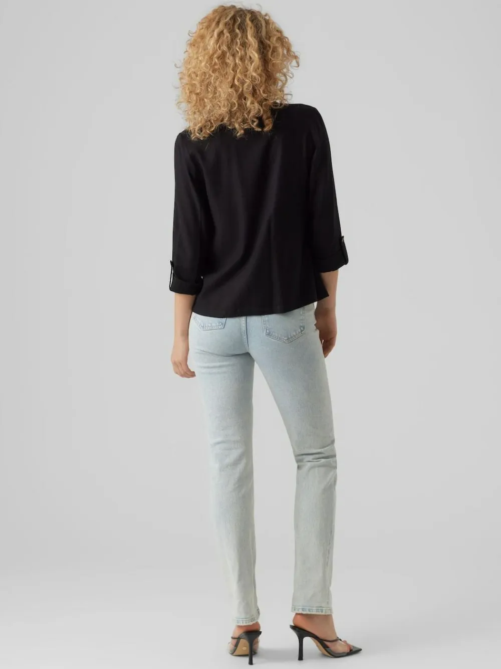 VERO MODA Linen Blend 3/4 Sleeve Jacket^Women Blazers