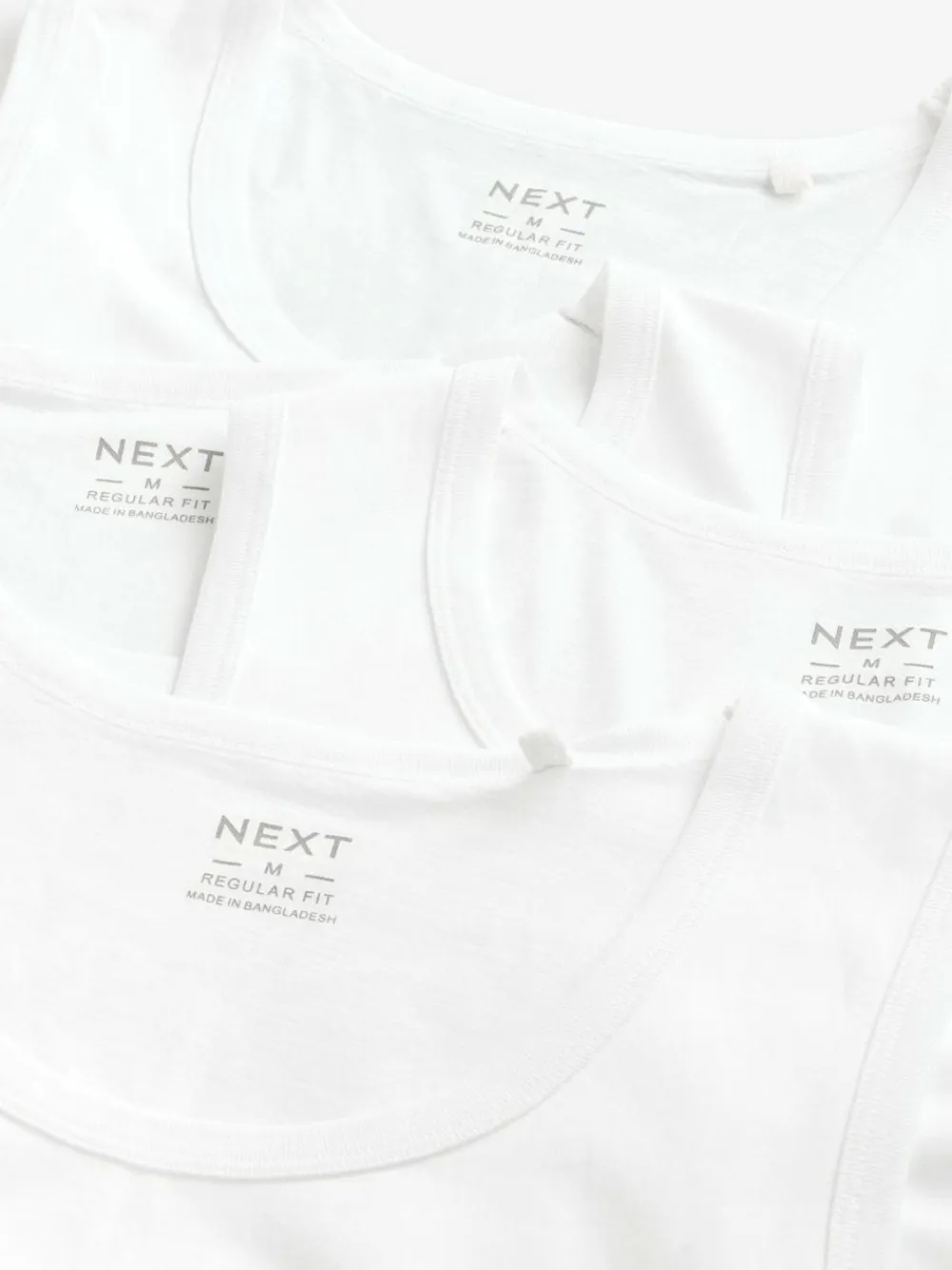 Next 100% Cotton Vests 4 Pack^ Nightwear|Underwear