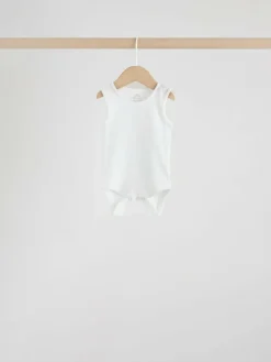 Outlet Next White 10 Pack Baby Vest Bodysuits