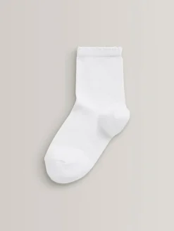 Next 5 Pack Cotton Rich School Ankle Socks^ Socks & Tights|Socks & Tights