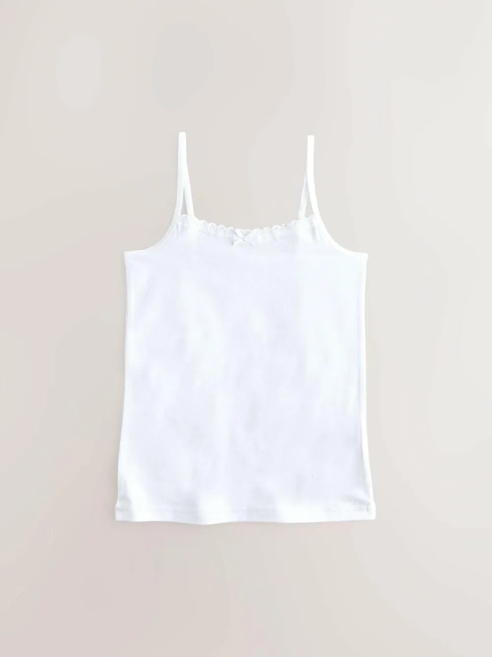 Next White 5 Pack Elastic Strappy Cami Vests (1.5-16yrs)^ Underwear|Nightwear