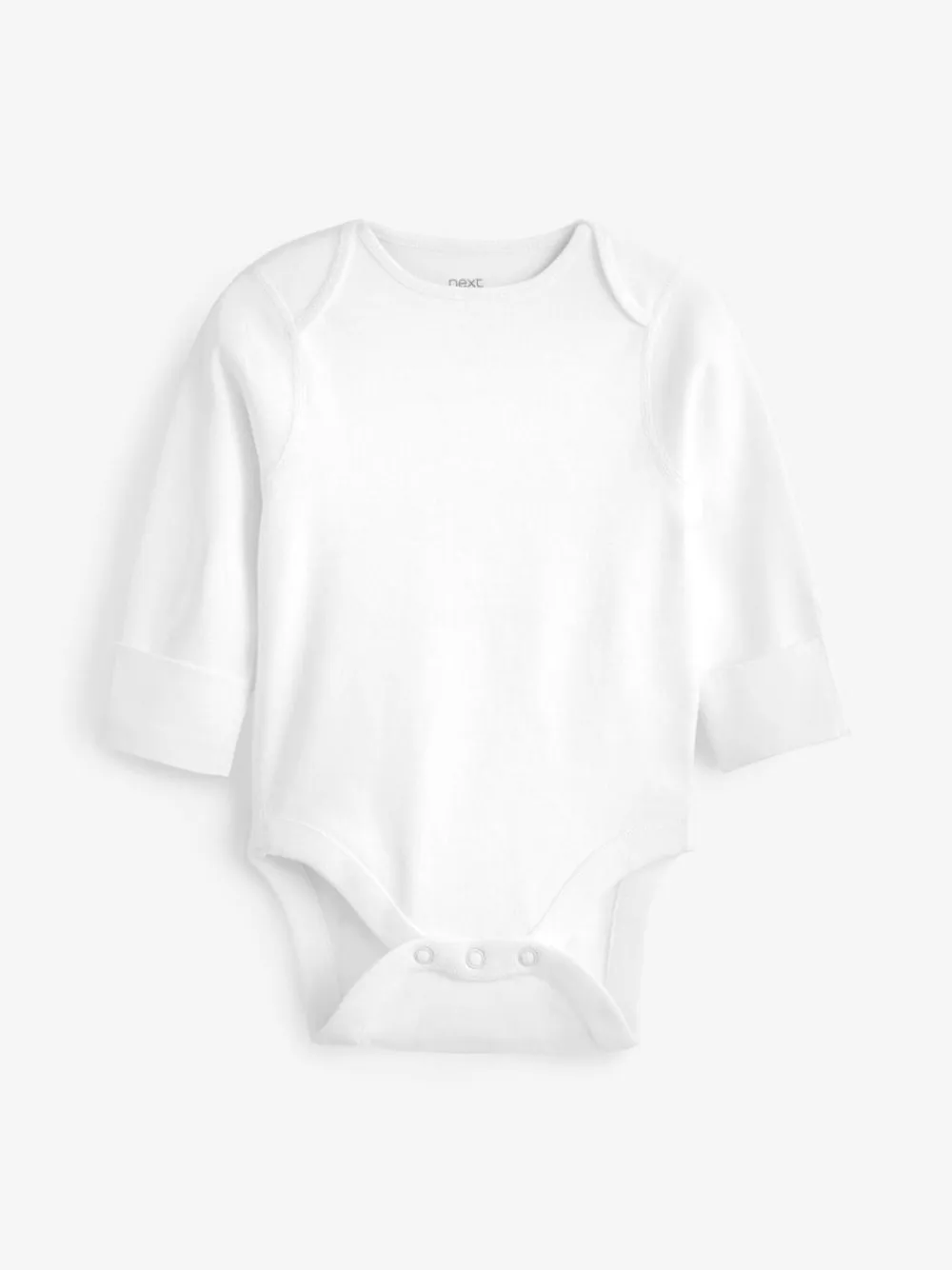 Next White 3 Pack Kind To Skin Long Sleeve Baby Bodysuits^BOY Unisex|Bodysuits & Vests