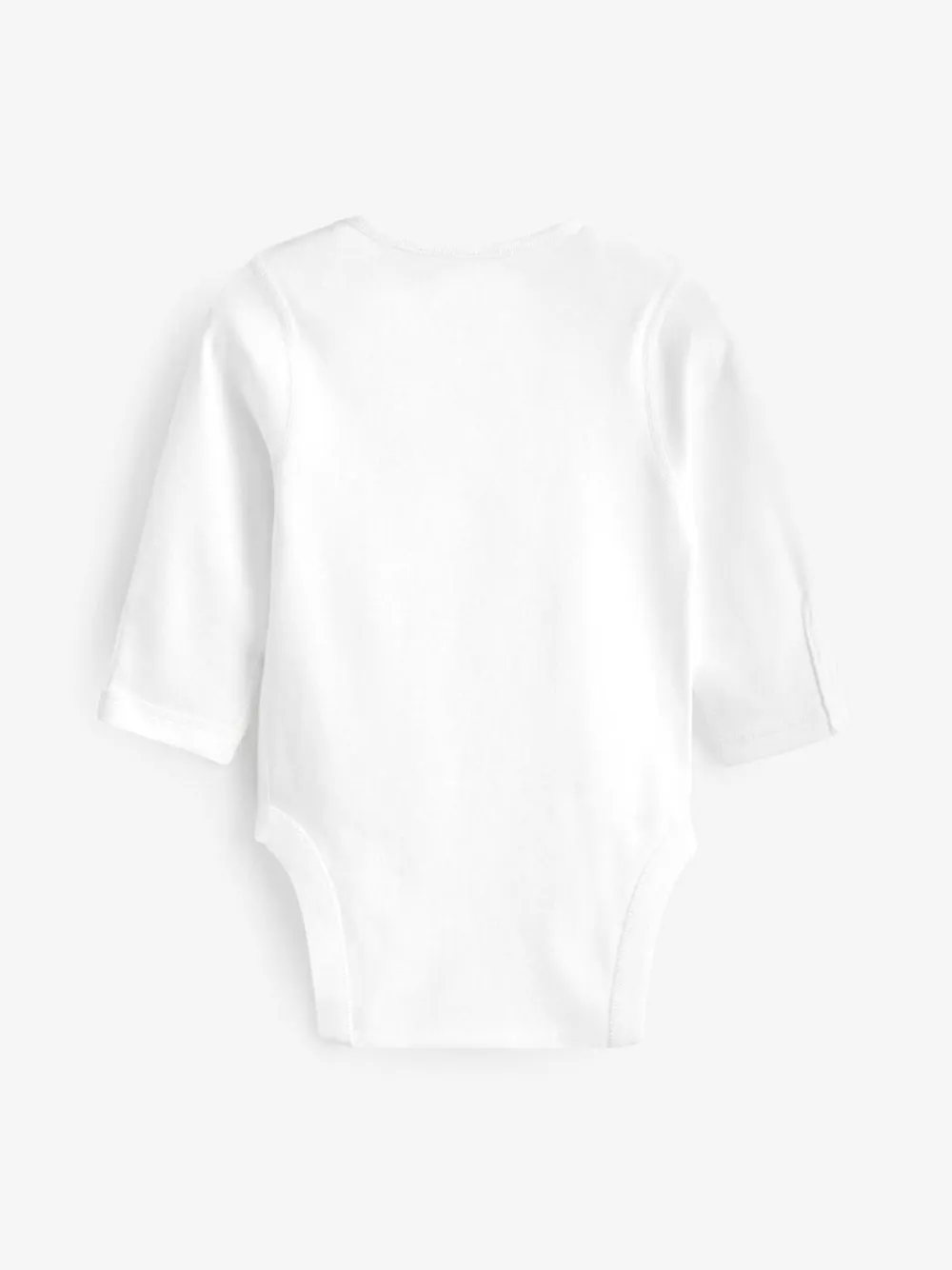 Next White 3 Pack Kind To Skin Long Sleeve Baby Bodysuits^BOY Unisex|Bodysuits & Vests