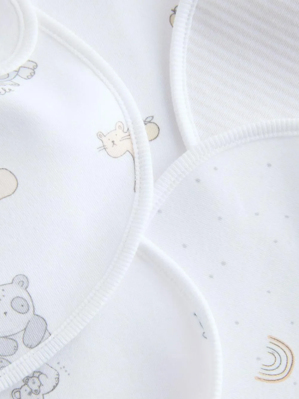 Next White Baby Bib 5 Pack^ Unisex|Bibs