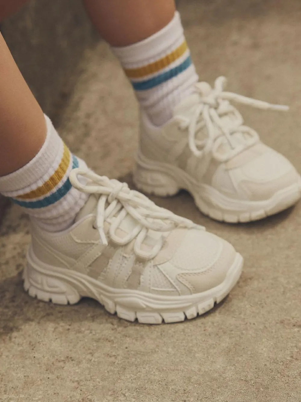 New Next Chunky Trainers White