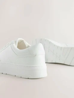 Clearance Next Cleat Chunky Lace Up Trainers White