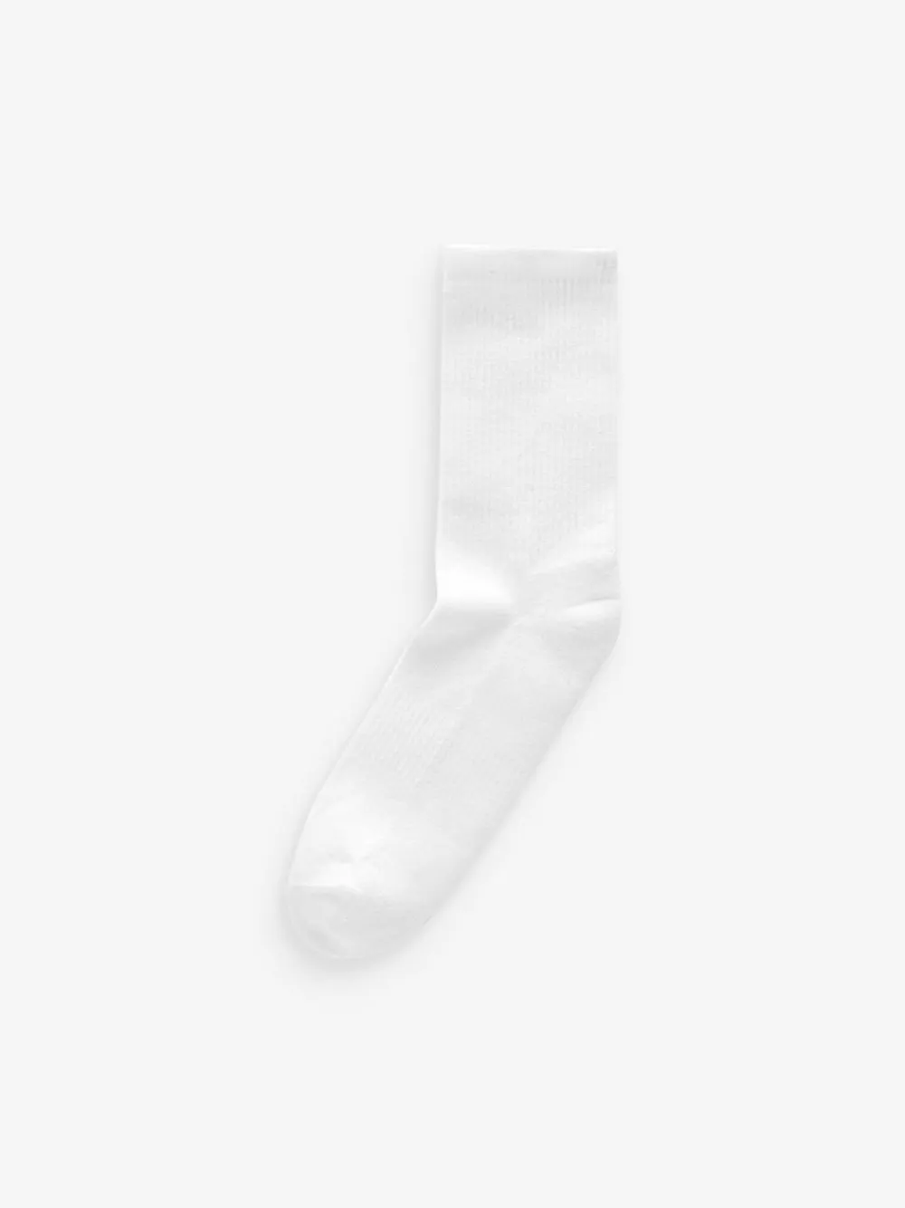 Hot Next White Cushion Sole Ribbed Sport Ankle Socks 3 Pack With Arch Support