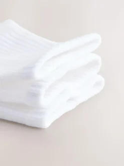 Next Cushion Sole Ribbed Sport Cropped Ankle Socks 3 Pack With Arch Support^Women Socks & Tights|Sportswear