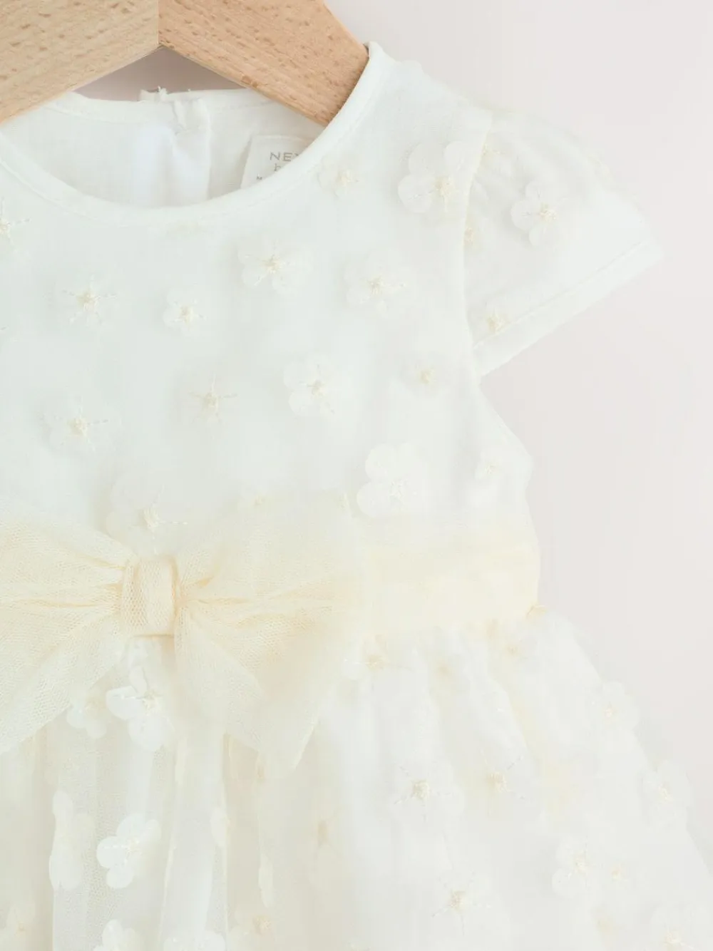 Next Baby Occasion Dress (0mths-2yrs) White 3D Flowers