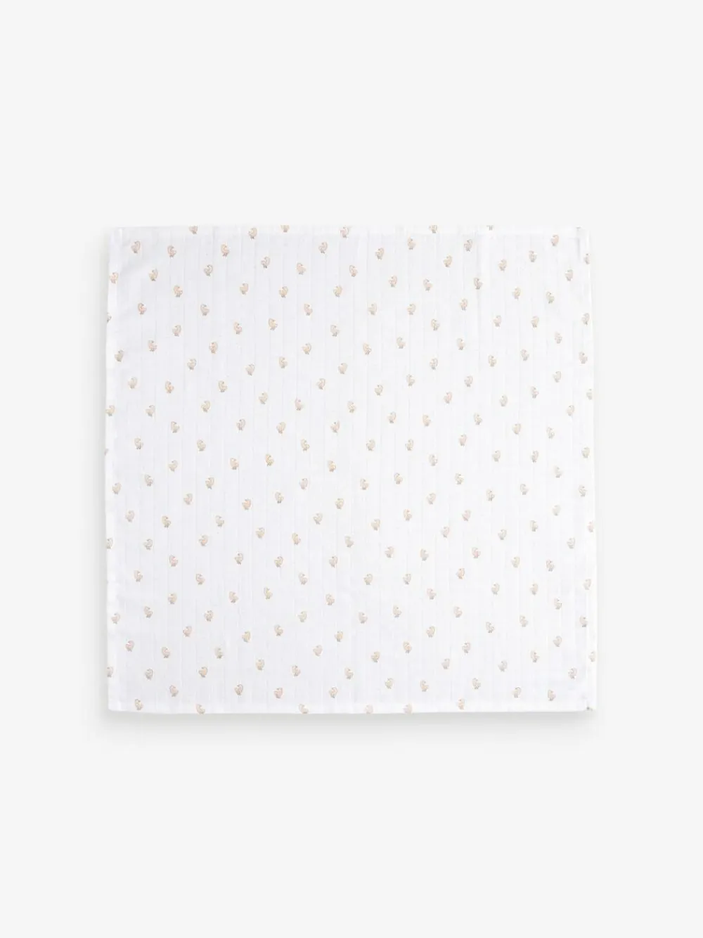 Clearance Next Baby Muslins Cloths 4 Pack White Delicate Animal