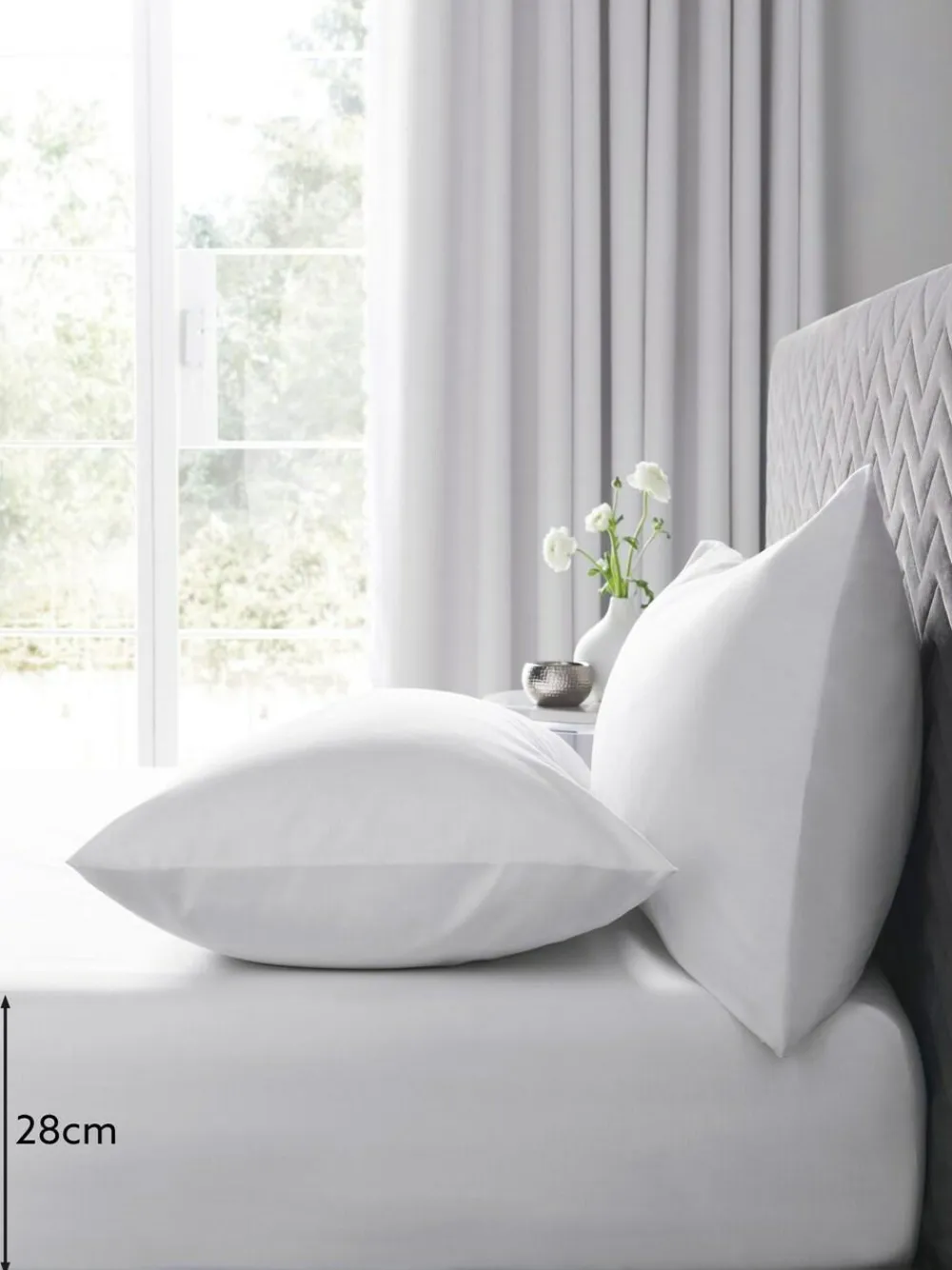 Best Next White Easy Care Polycotton Fitted Sheet
