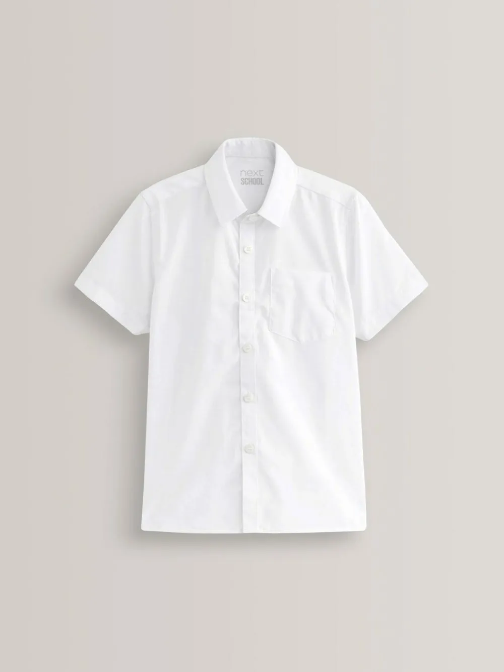 Clearance Next White Easy Fastening Short Sleeve School Shirts 2 Pack (3-16yrs)