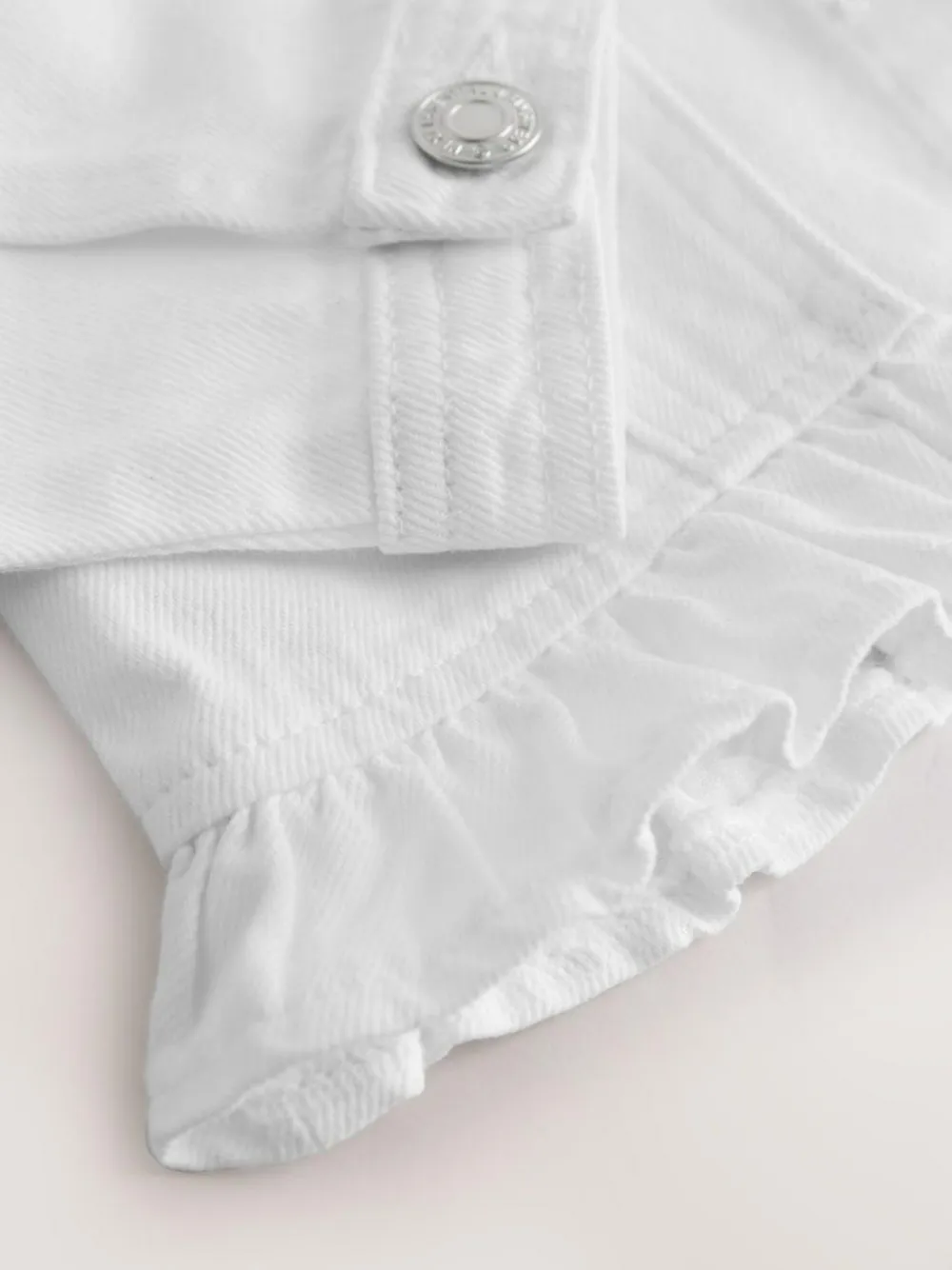 Next Frill Shoulder Denim Jacket (3-16yrs)^ Occasionwear|Jackets & Coats