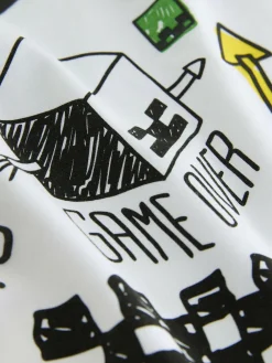 Sale Next White Graffiti Single Minecraft T-Shirt (3-16yrs)