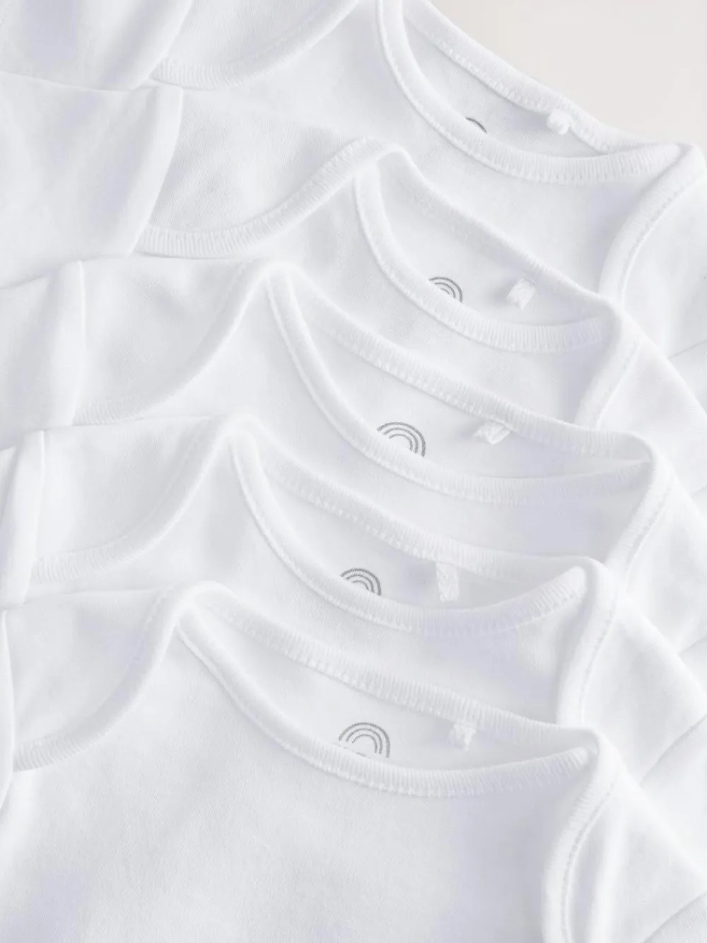 Next White Hip Dysplasia Short Sleeve Bodysuits 5 Pack^BOY Bodysuits & Vests|Vests