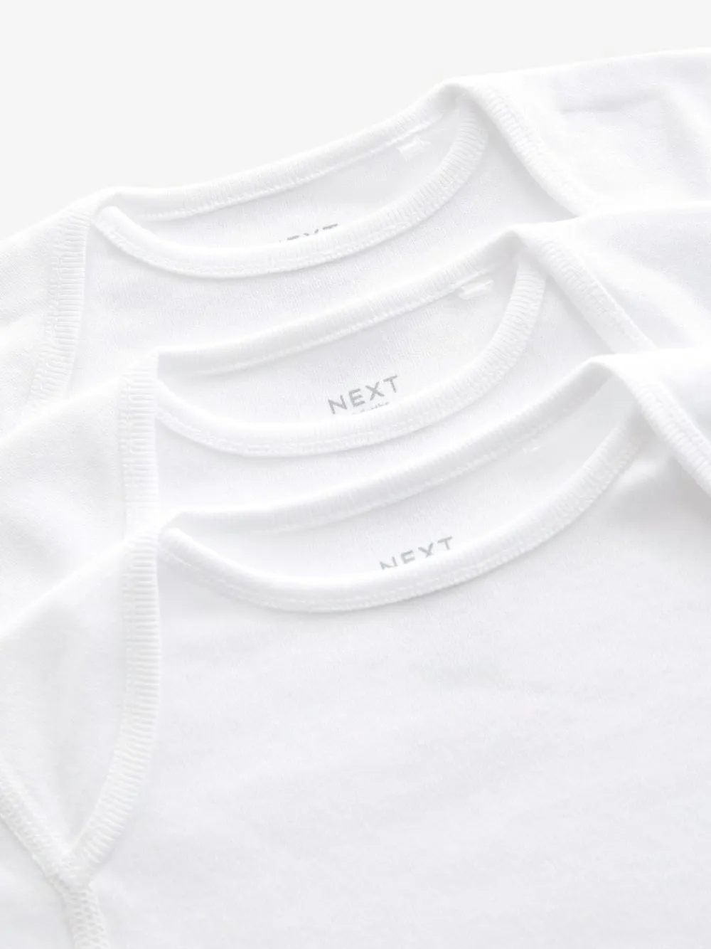 Next White Kind To Skin Baby Bodysuits 3 Pack^BOY Unisex|Bodysuits & Vests