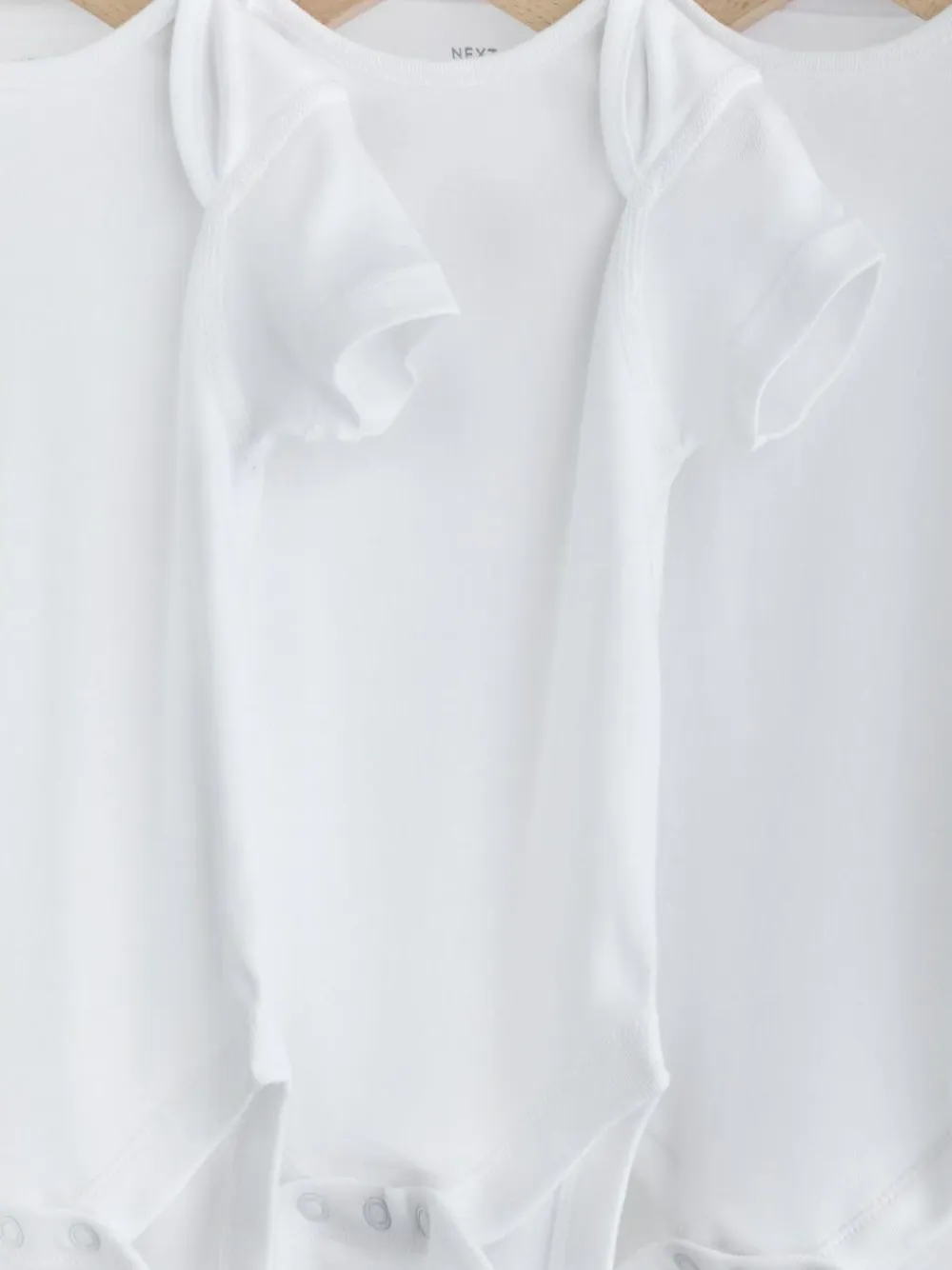 Next White Kind To Skin Baby Bodysuits 3 Pack^BOY Unisex|Bodysuits & Vests