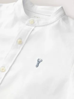 Next Long Sleeve Grandad Collar Oxford Shirt (3-16yrs)^BOY Shirts