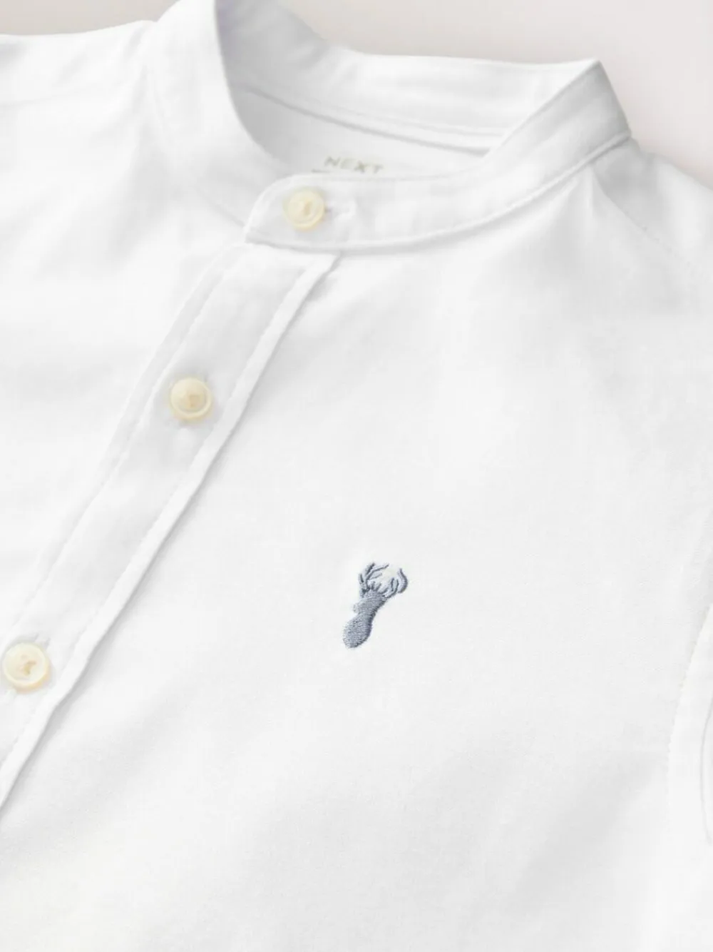 Next Long Sleeve Grandad Collar Oxford Shirt (3-16yrs)^BOY Shirts