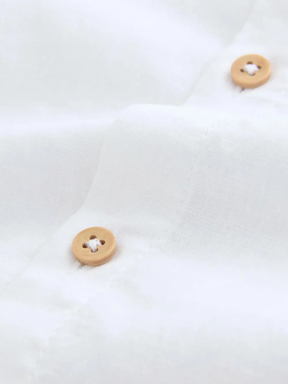 Next White Long Sleeve Relaxed Linen Blend Shirt (3-16yrs)^BOY Shirts