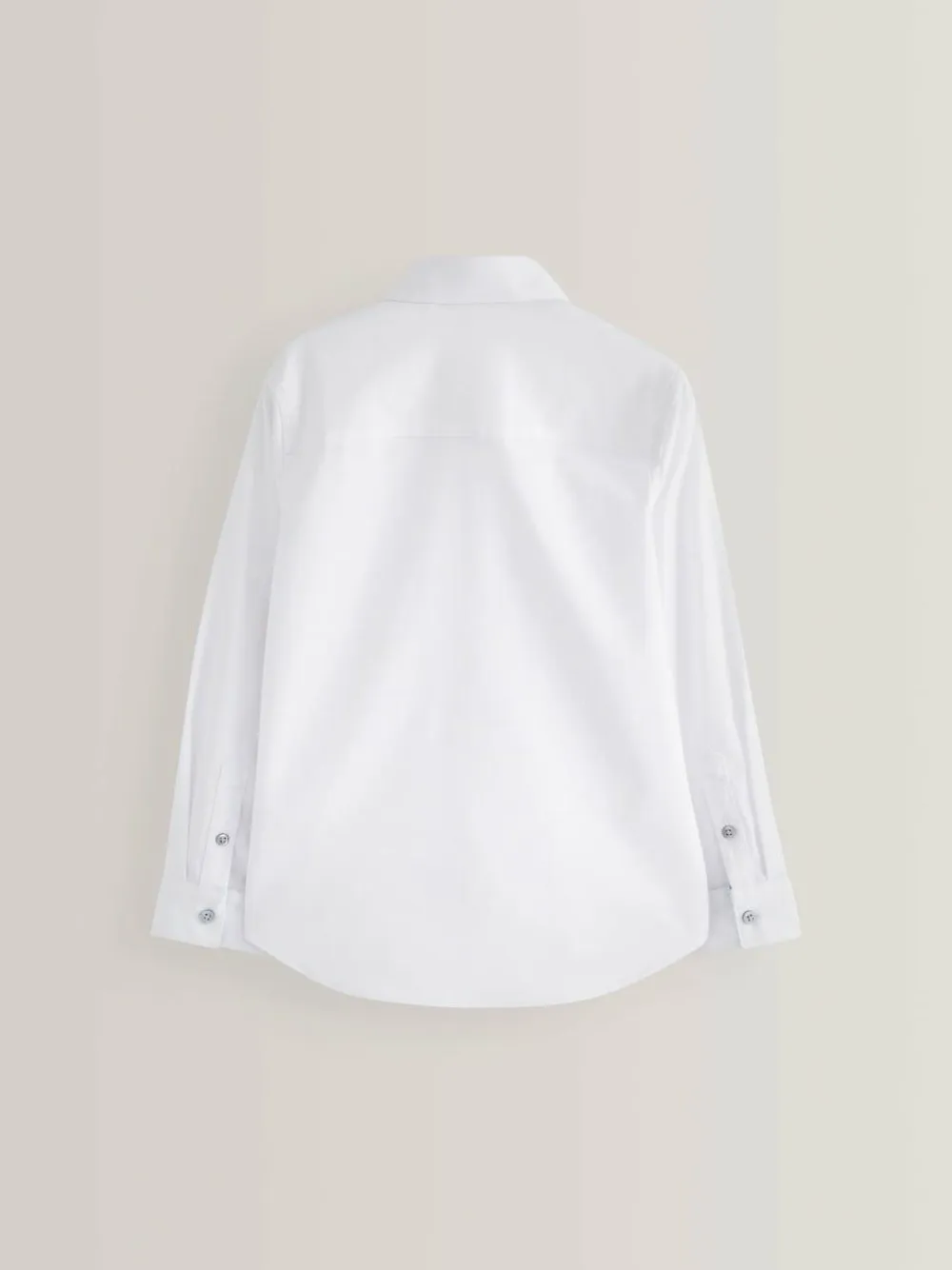 Next White Long Sleeves Smart Trimmed Shirt (3-16yrs)