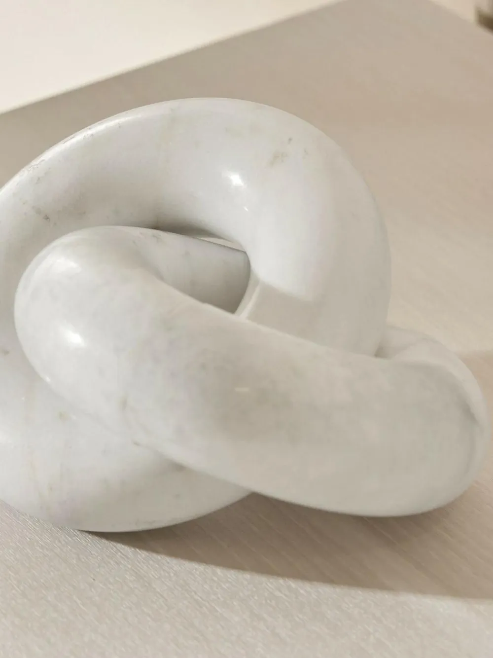 Next White Marble Decorative Knot Ornament^ Ornaments