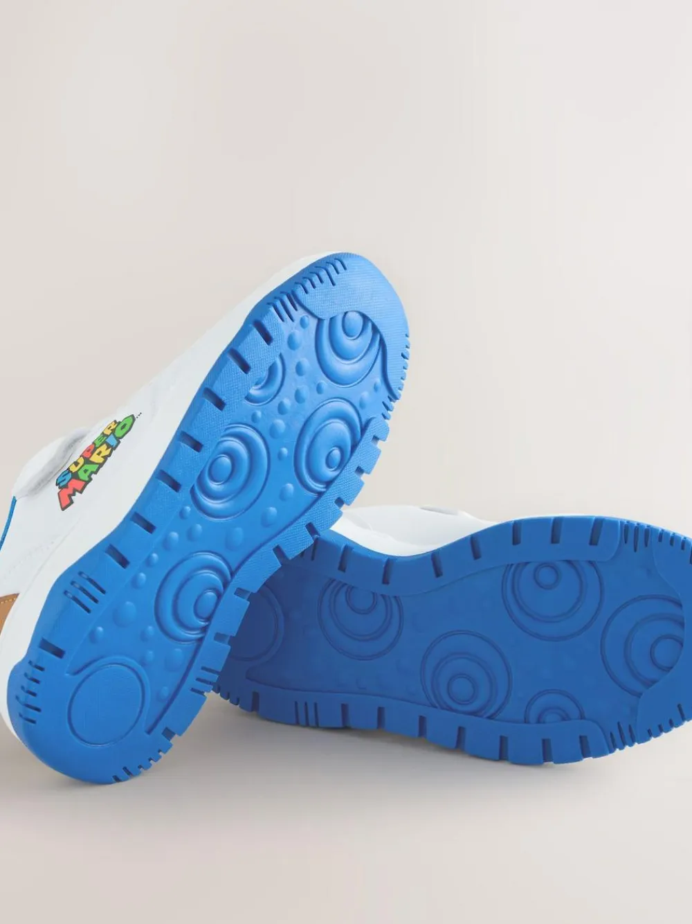 Next White Mario Elastic Lace Trainers^BOY Sneakers