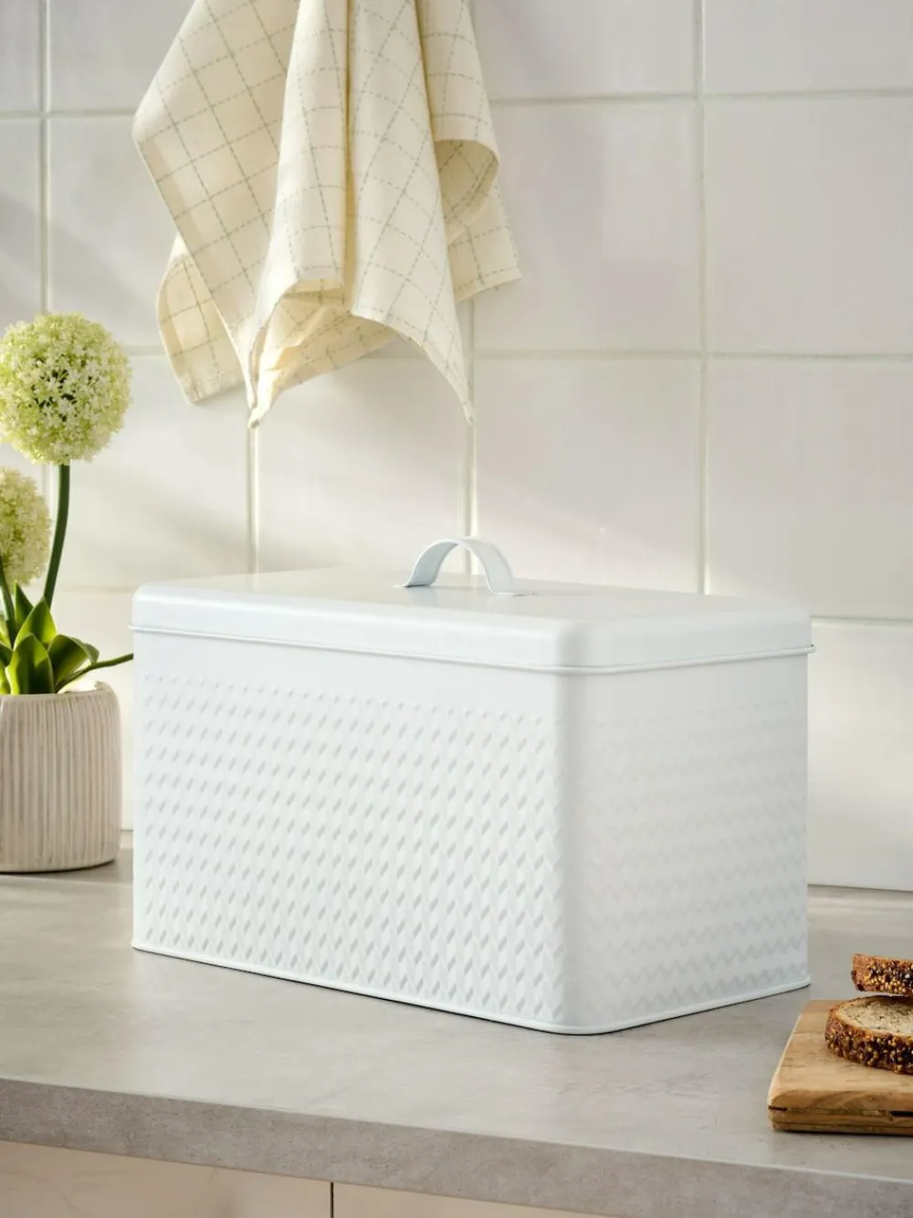 Hot Next Oakley Bread Bin White