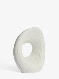 Next White Pleated Ornament^ Ornaments