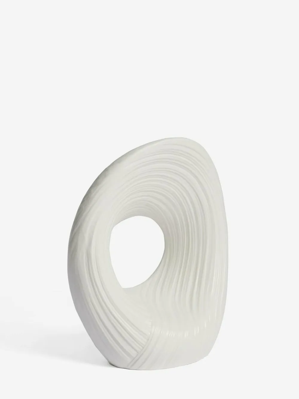 Next White Pleated Ornament^ Ornaments
