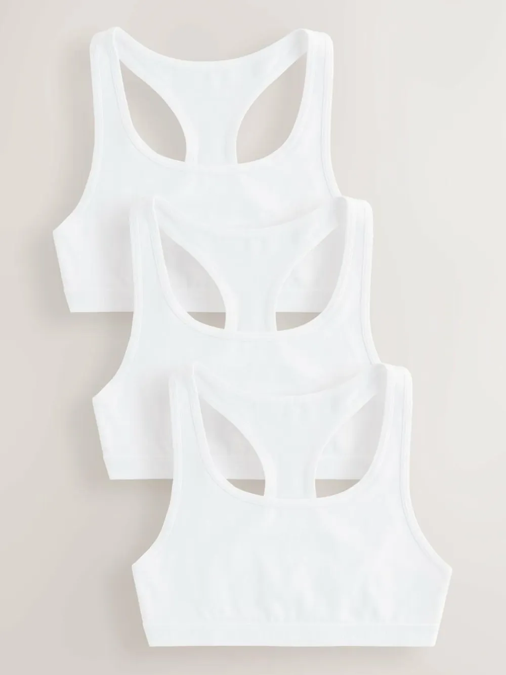 Next Racer Back Crop Tops 3 Pack (5-16yrs)^ Underwear|Bras & Crop Tops