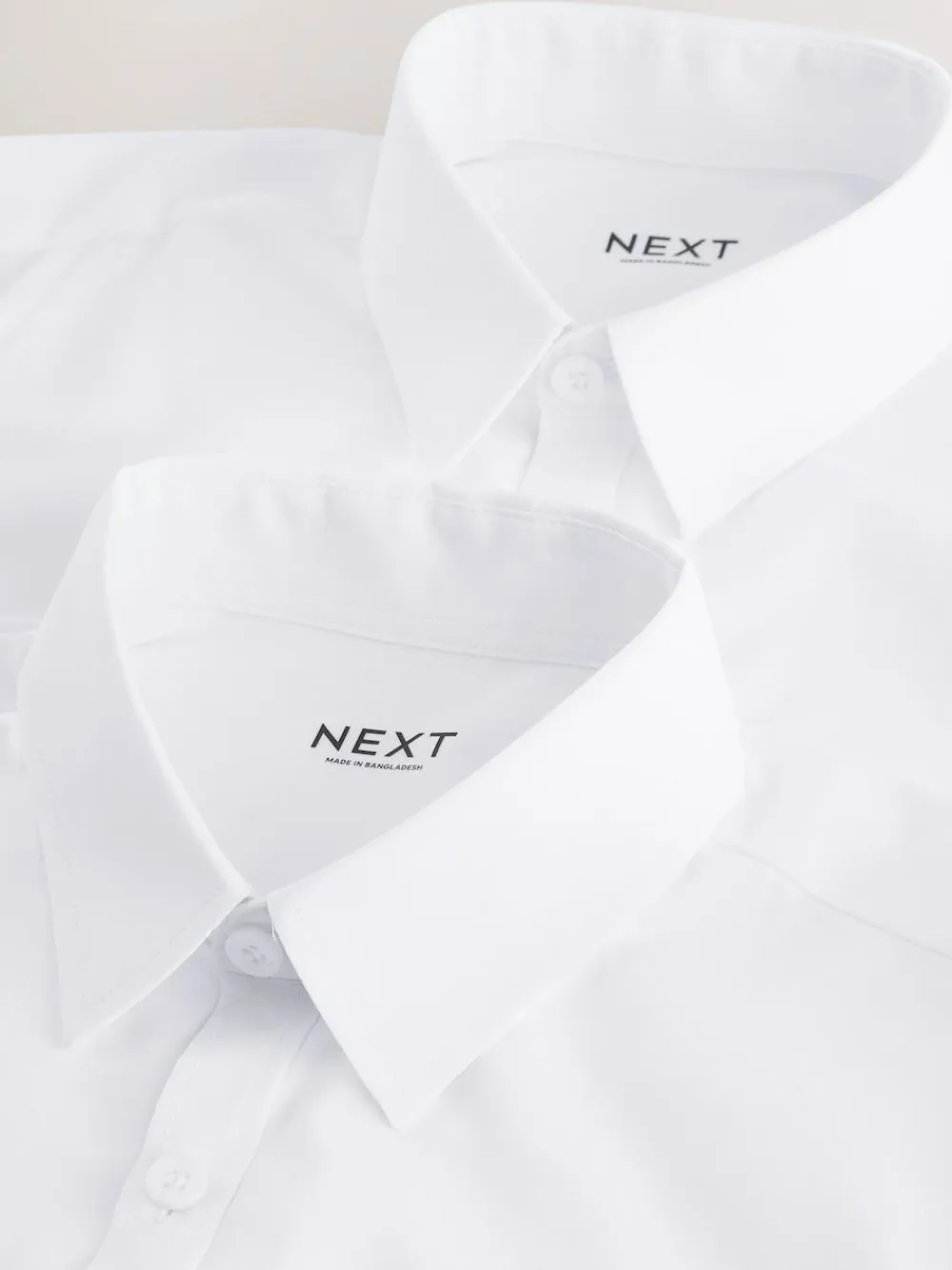 Next White Regular Fit Extra Long Sleeve School Shirt (10-17yrs)^BOY Shirts