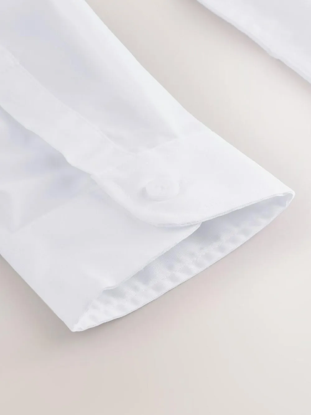 Next White Regular Fit Extra Long Sleeve School Shirt (10-17yrs)^BOY Shirts
