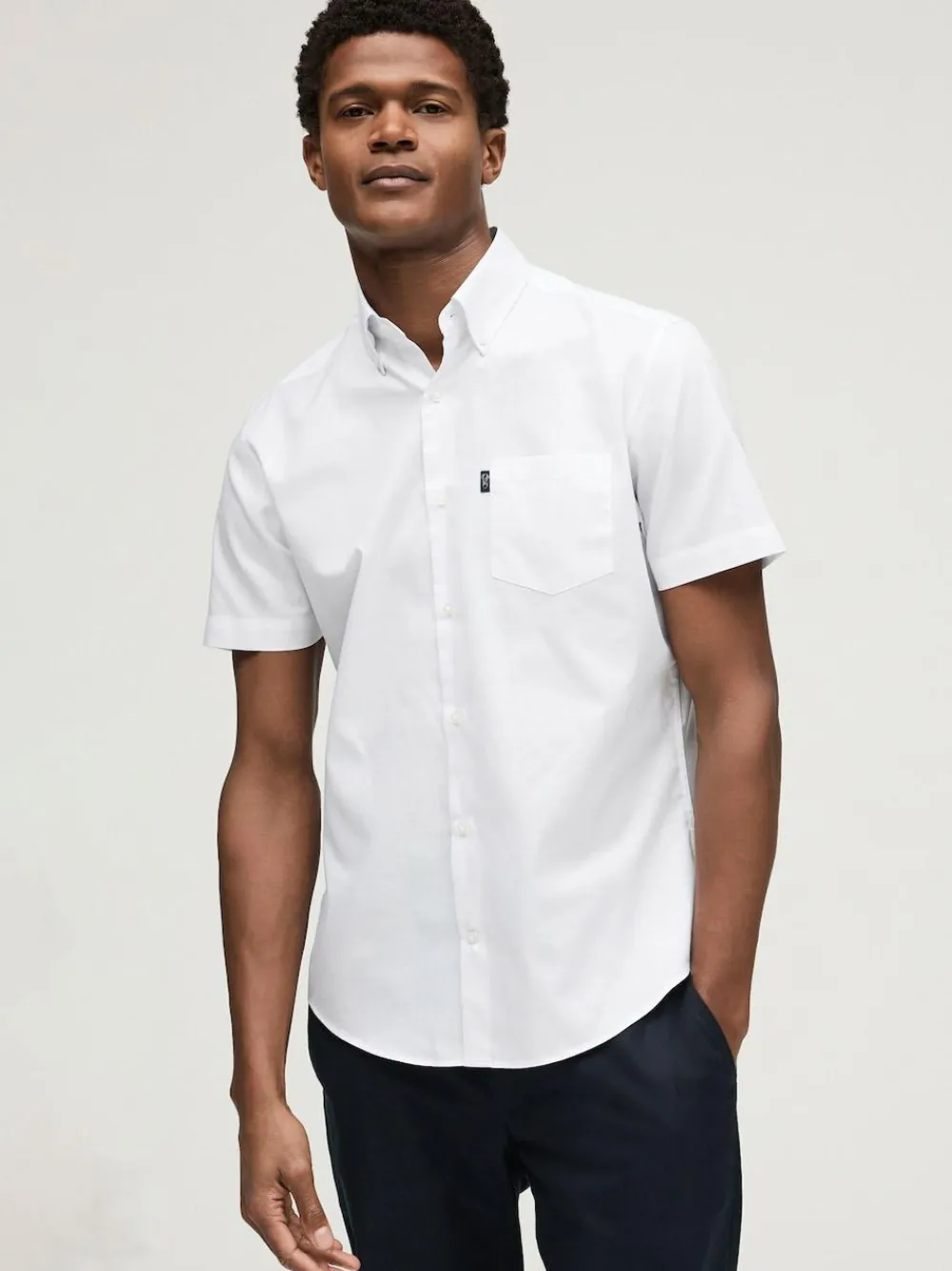 Next Regular Fit Short Sleeve Easy Iron Button Down Oxford Shirt^ Shirts