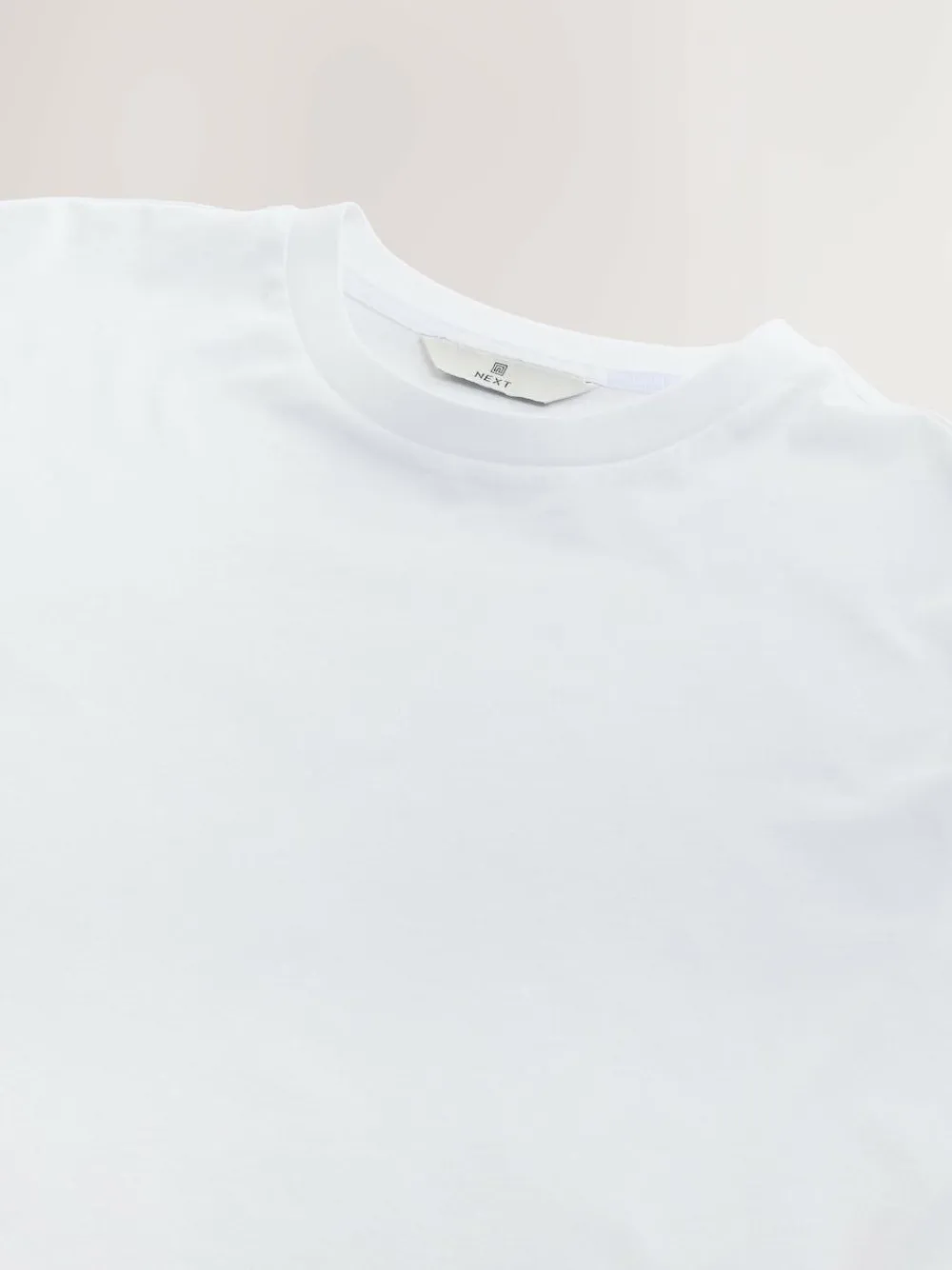 Hot Next White Regular Fit Signature SUPIMA® Cotton Crew Neck T-Shirt