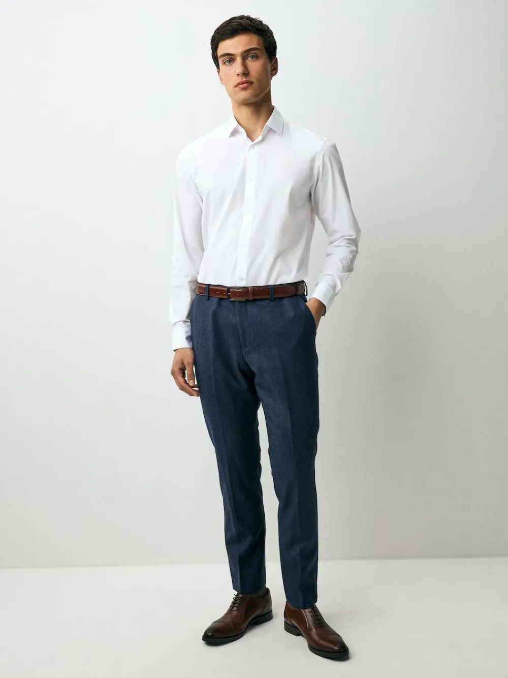 Next Regular Fit Single Cuff Easy Care Smart Shirts 3 Pack^ Shirts