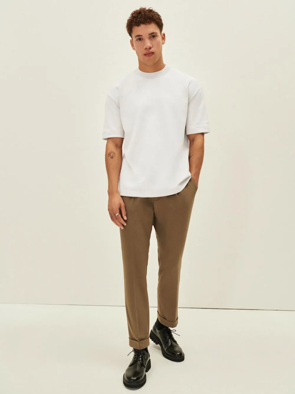 Next White Relaxed Fit Heavyweight T-Shirt^ Nightwear|Tops & T-Shirts