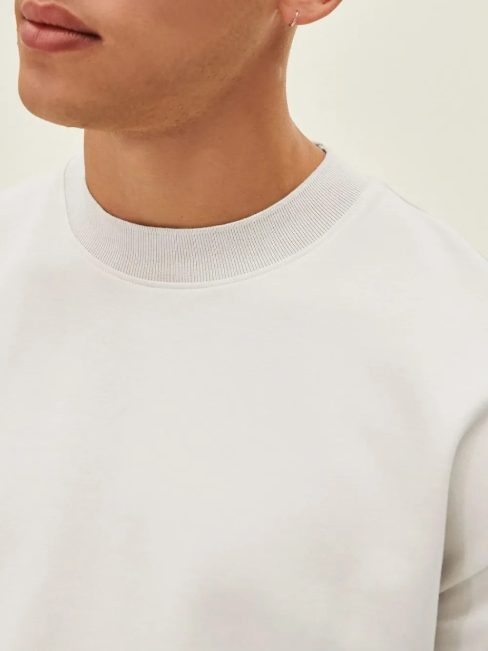 Next White Relaxed Fit Heavyweight T-Shirt^ Nightwear|Tops & T-Shirts